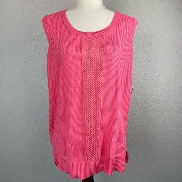 NWT BOGO Sleeveless Faded Glory Sweater Top Size XL - Picture 1 of 11